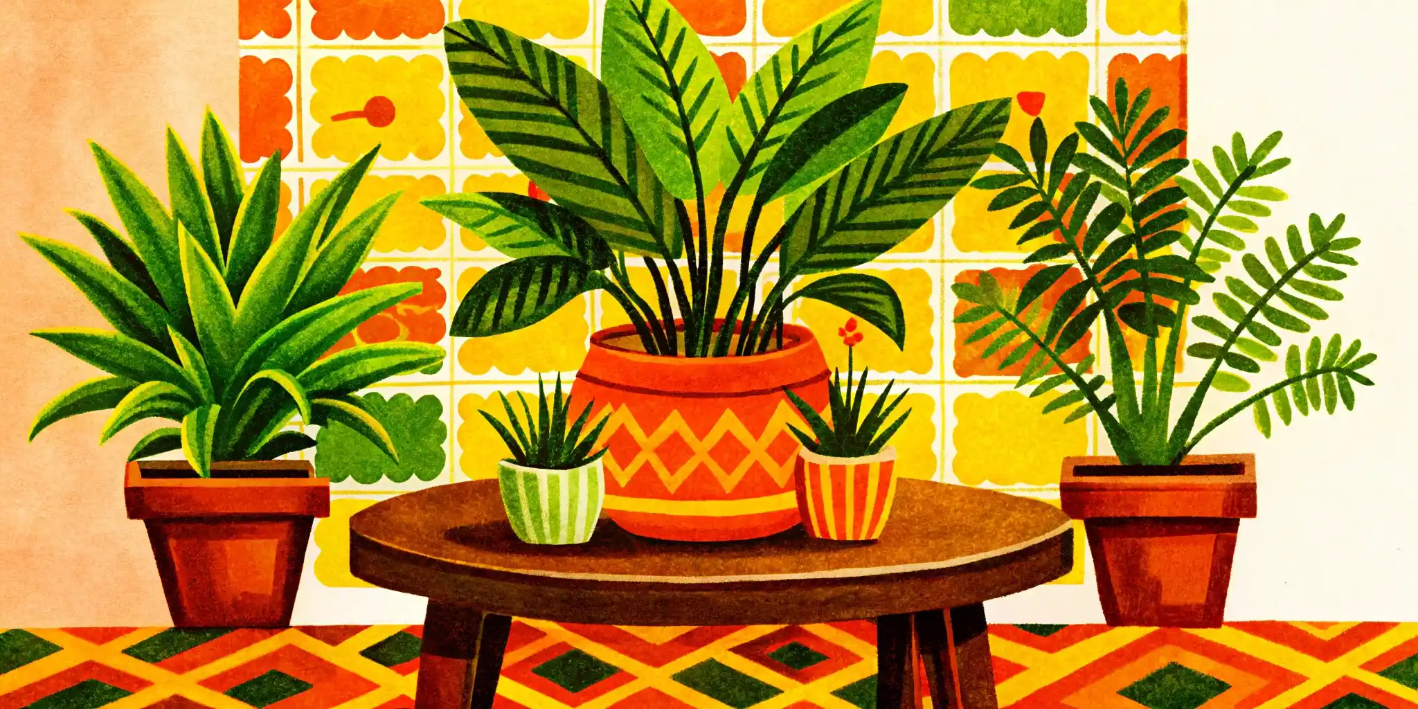 plant on the table